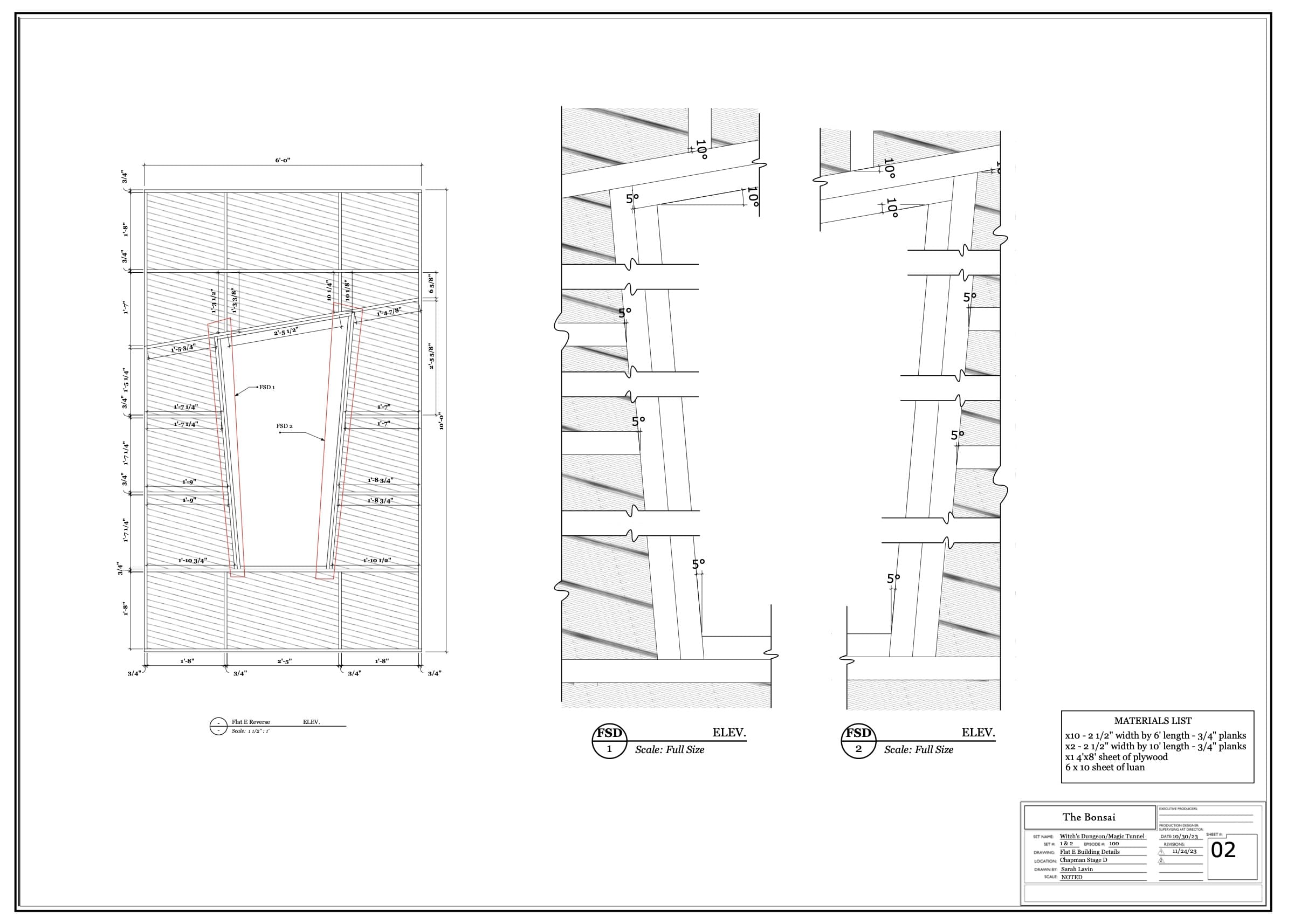 The Bonsai — Process & Plans 2